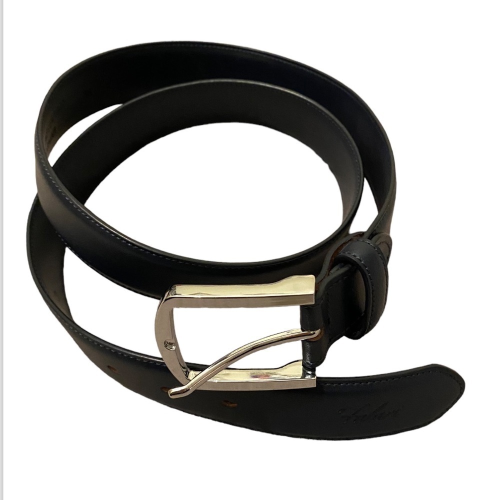 Falari genuine leather blue belt . Size 36. Unisex style . New. No tags